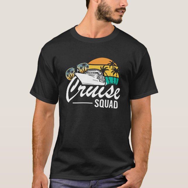 Camiseta Cruise Squad Family Matching Cruise Trip Vacation  (Anverso)