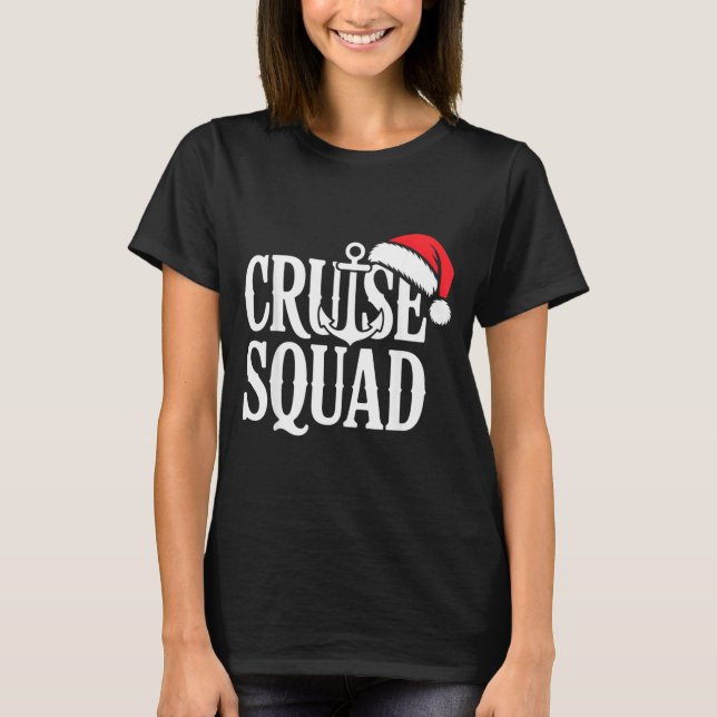 Camiseta Cruise Squad Festive Srit Nautical Lovers Christma (Anverso)