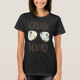 Camiseta Cruise Squad Gafas de sol Ocean Sunset Cruise Ship
