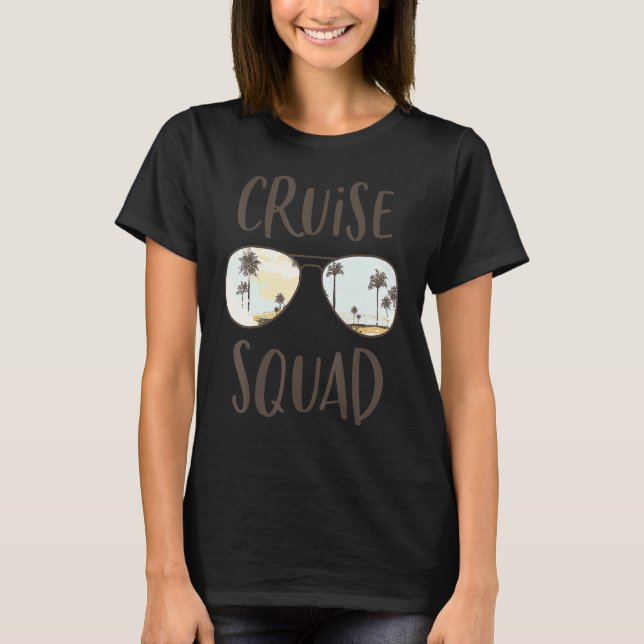 Camiseta Cruise Squad Gafas de sol Ocean Sunset Cruise Ship (Anverso)