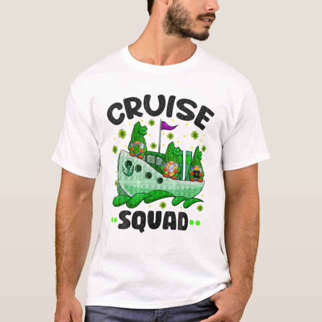 Camiseta Cruise Squad Gnomies Pot Of Gold Shamrock Patrick' (Anverso)