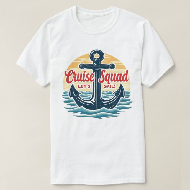 Camiseta Cruise Squad – Matching Family Vacation Shirt (Diseño del anverso)