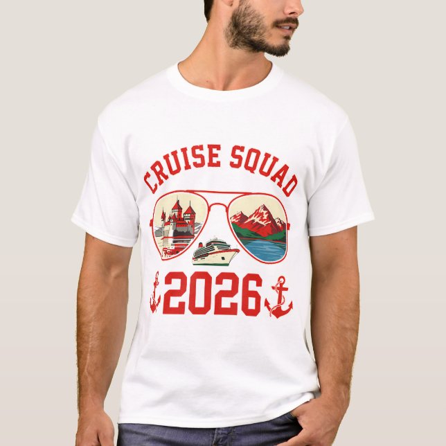 Camiseta Cruise Squad Switzerland Vacation Trip 2026 (Anverso)