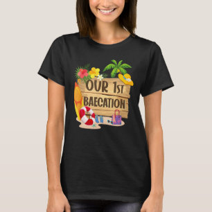 Camiseta Cruise Vacay Matching Pareja Nuestra Primera Base 