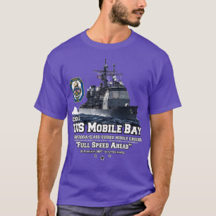 Camiseta Cruiser de la Marina CG53 de USS Mobile Bay