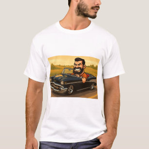 Camiseta Cruisin 'con Actitud – Conductor de Dibujos Animad