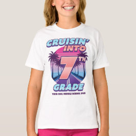 Camiseta Cruisin’ de Regreso a la Escuela Chica de 7º Grado