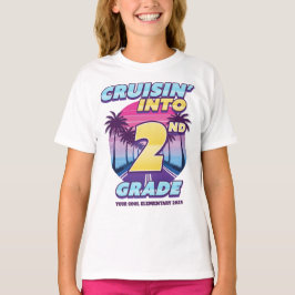 Camiseta Cruisin’ de regreso a la escuela para niñas de 2do