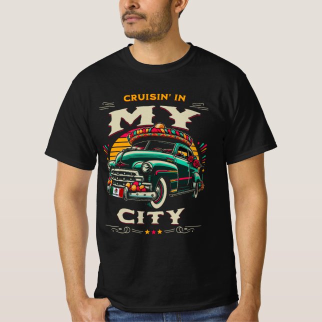 Camiseta Cruisin' Mex Mens T-Shirt (Anverso)