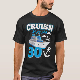 Camiseta Cruisin mi camino hacia la plaza de cumpleaños núm