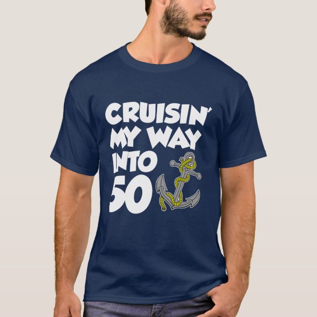 Camiseta Cruisin mi manera en 50 (EN OSCURIDAD) (Anverso)