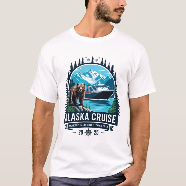 Camiseta Cruisin Together Alaska 2025 Amigo Familia Alaska  (Anverso)