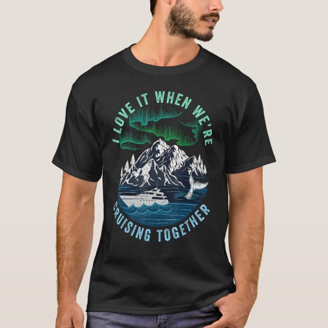 Camiseta Cruisin' Together Alaska Family Cruise North Light (Anverso)