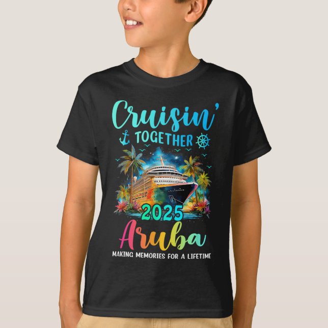 Camiseta Cruisin' Together Aru 2025 Family Cruise Vacation  (Anverso)