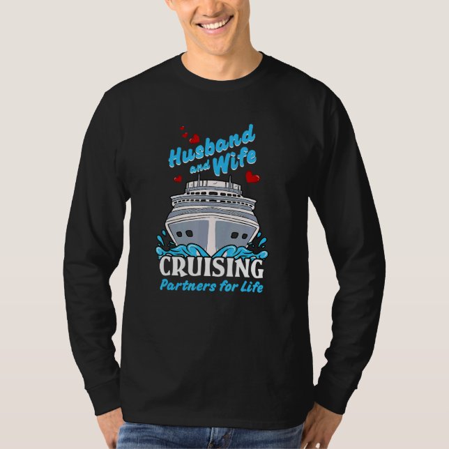 Camiseta Cruising Cruise Vacation Husband Wife Couple Famil (Anverso)