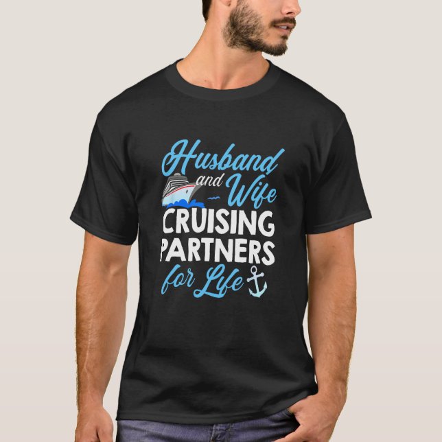 Camiseta Cruising Cruise Vacation Husband Wife Couple For W (Anverso)
