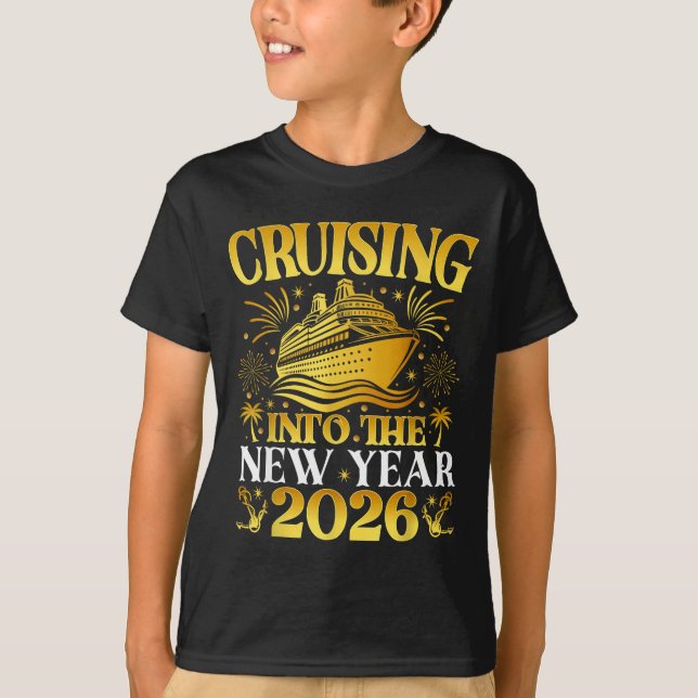 Camiseta Cruising Into 2026 New Years Cruise Family Holiday (Anverso)