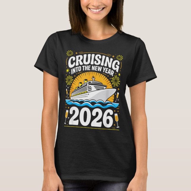 Camiseta Cruising Into The New Years Eve 2026 Family Matchi (Anverso)