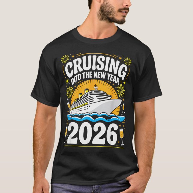 Camiseta Cruising Into The New Years Eve 2026 Family Matchi (Anverso)