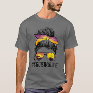 Camiseta Cruising Life Cruise Messy Bun Hair Gafas de sol M