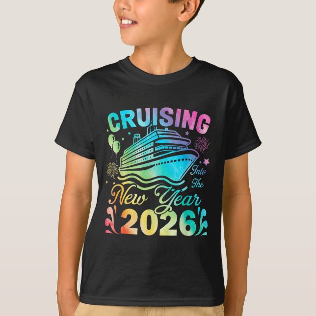 Camiseta Cruising My Way Into 2026 Happy New Year Anchor Fa (Anverso)