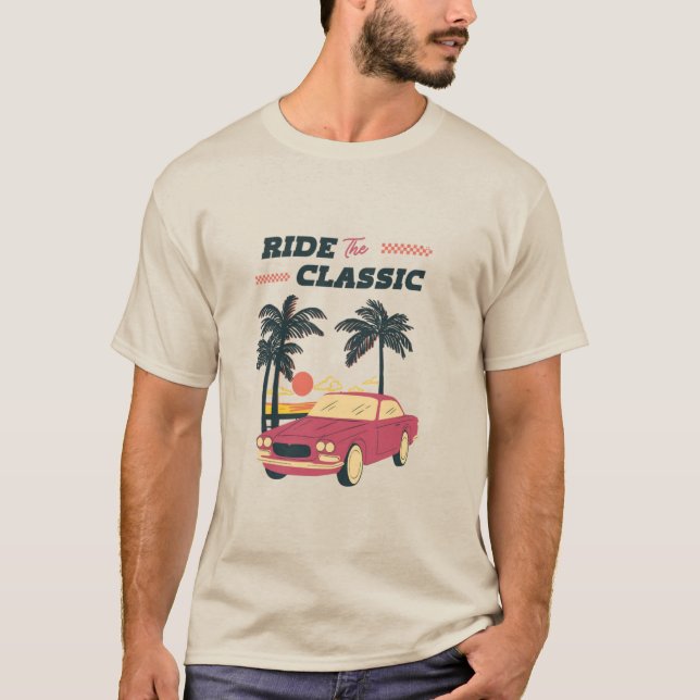 Camiseta Cruissin costero - Paseo retro por la playa (Anverso)