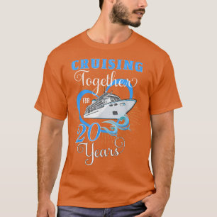 Camiseta Cruizando juntos por 20 años de aniversario Boda