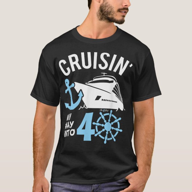 Camiseta Cruizando mi camino hacia los 40, Oh Ship, tengo 4 (Anverso)
