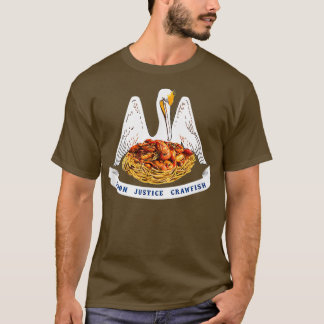 Camiseta Crujiente de cruz Louisiana Bandera Película Unión