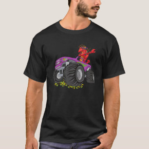 Camiseta Crujiente Mardi Gras Crawfish Monster Trucer Toddl