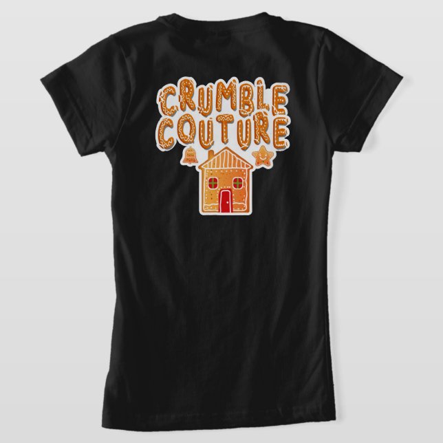 Camiseta Crumble Couble Gingerbread -Cuta Cookie Holiday (Distribución Reverso )