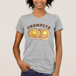 Camiseta Crumpets de agua caliente Cocina británica Comida