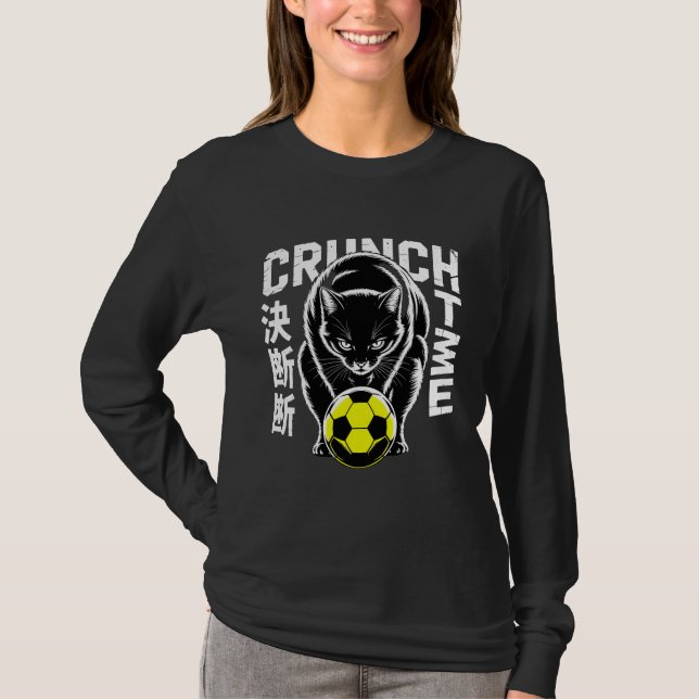 Camiseta Crunch Time Cat Game Day & Streetwear Essential (Anverso)