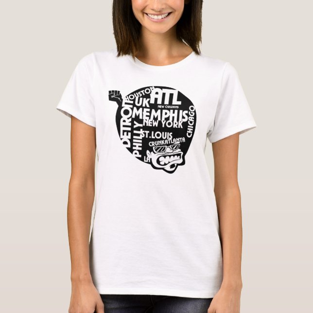 Camiseta Crunk para la ropa de Crunk/de Crunkatlanta (Anverso)