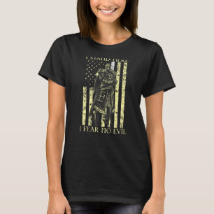 Camiseta Crusader, Estoy Aquí, No Temo Que El Malvado Cabal