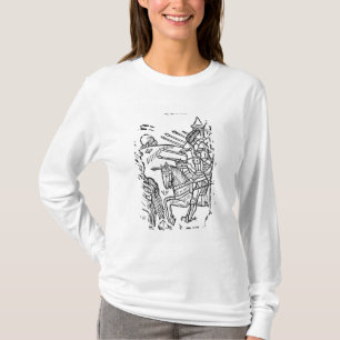 Camiseta Crusading los caballeros montan hacia fuera para