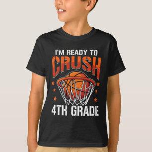 Camiseta Crush 4º grado de baloncesto de vuelta a la escuel