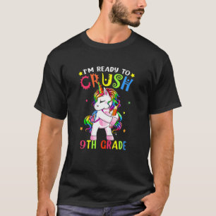 Camiseta Crush 9º Grado Funny Unicorn De Vuelta A La Escuel