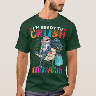 Camiseta Crush Kindergarten Cute Unicornio T Red Back T