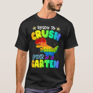 Camiseta Crush Kindergarten Dinosaur Pop It Fidget Back to
