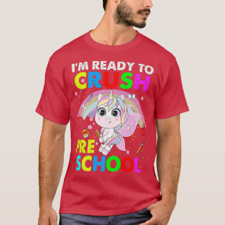 Camiseta Crush Preschool Unicorn Back to School Boys 