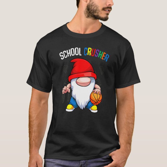 Camiseta Crusher Escolar De Vuelta A La Escuela Cuesta Gnom (Anverso)