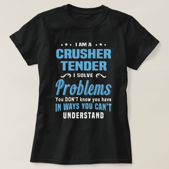 Camiseta Crusher Tender (Diseño del anverso)