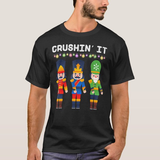 Camiseta Crushin It Flossing Nutcracker Christmas Dance (Anverso)