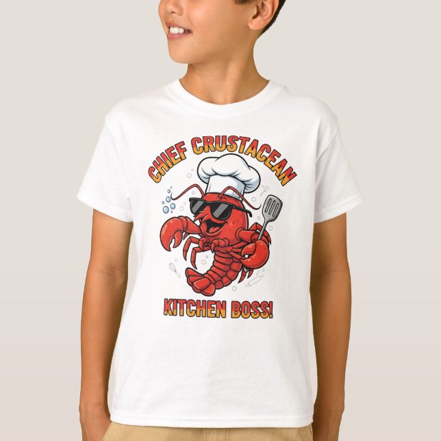 Camiseta Crustacean Commander – Lobster Chef Tee (Anverso)
