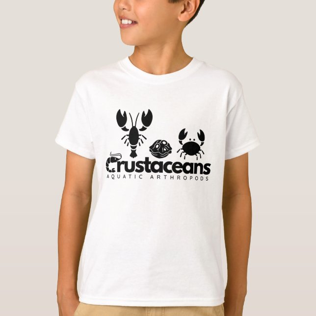 Camiseta Crustáceos - Artrópodos acuáticos (Anverso)