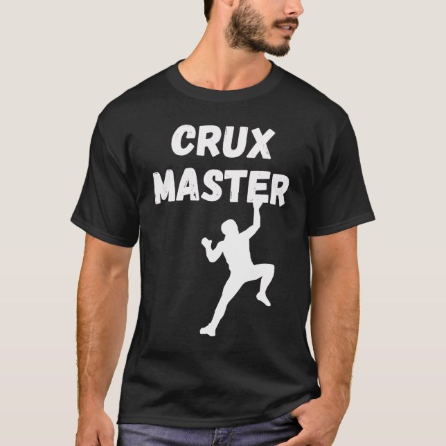 Camiseta Crux Master  Climber Speed Climber Rappelling Rock (Anverso)