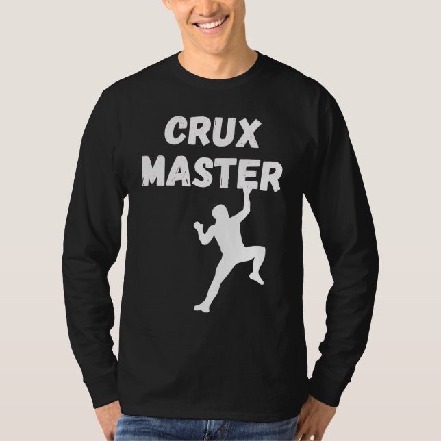 Camiseta Crux Master  Climber Speed Climber Rappelling Rock (Anverso)