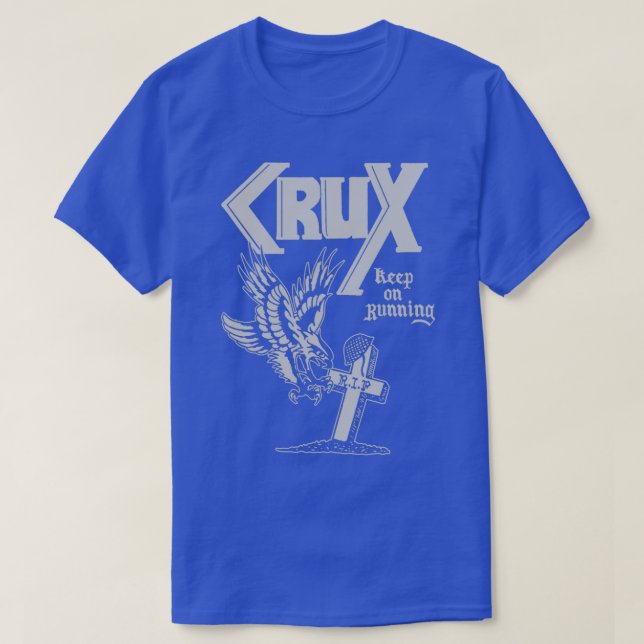Camiseta ¡Crux Sigue Corriendo!  Punk Skinhead  (Diseño del anverso)