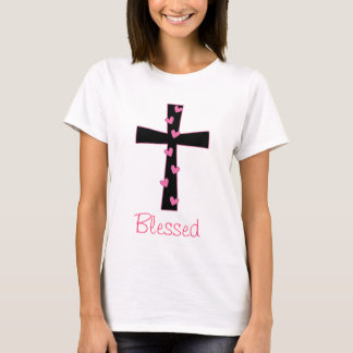 Camiseta Cruz bendecida del corazón